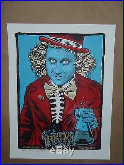 Primus Zoltron New York Halloween concert tour poster print NY NYC Willy Wonka