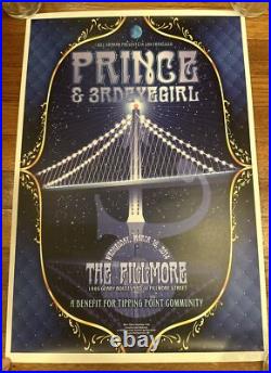 Prince 3rdeyegirl Poster Art The Fillmore SF Music Bill Graham Concert Rare