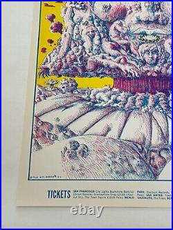 Psychedelic Original Concert Poster from 1969 James Cotton Iron Butterfly