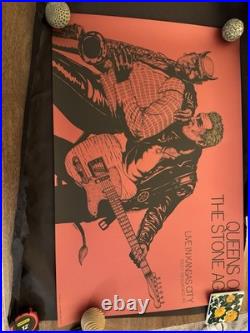 QUEENS OF THE STONE AGE Concert Poster KC 2017 Jermaine Rogers LE X/10-RARE QUEENS OF THE STONE AGE Concert Poster KC 2017 Jermaine Rogers LE X/10-RARE