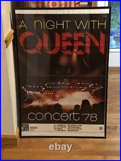 QUEEN 1978 Concert Poster Original ULTRA RARE