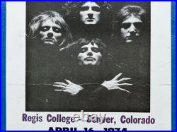 Queen 1974 First US Concert Denver Poster + 1980 MSG NYC Poster Vintage Set