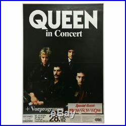 Queen 1982 Festhalle Frankfurt Concert Poster (Germany)