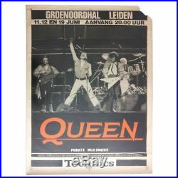 Queen 1986 Groenoordhallen Leiden Concert Poster (Netherlands)