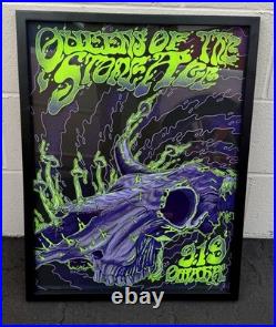 Queens of the Stone Age Rare Blacklight Concert Print Poster Omaha 09.19