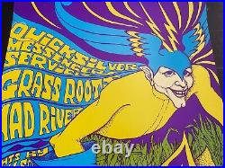 Quicksilver Messenger Service Vintage 1968 Fillmore Concert Poster 14 x 21