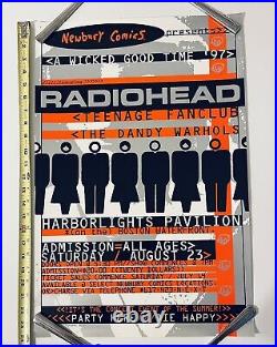 RADIOHEAD Original Concert Poster OK Computer 1997 Dandy Warhols Boston