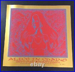 RARE 2010 Alice in Chains Concert Poster Limited Edition Only 1/25 Made nirvana