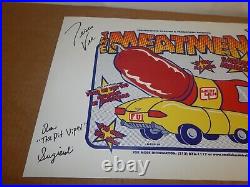 RARE Autograph Signed The Meatmen Concert Flyer Poster Detroit Tesco Vee 19X13