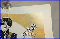 RARE Bob Seger Gold Concert Lithograph Poster Signed #49 of 70 2013 Joe Walsh