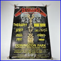 RARE Metallica Escape From The Studio 1995 August 26 England Tour Concert Poster