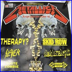 RARE Metallica Escape From The Studio 1995 August 26 England Tour Concert Poster