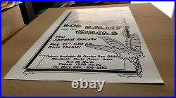 RARE Original Bob Marley & the Wailers concert poster. May 25, 1976. Exceptional