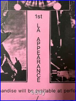 RARE Pantera Concert Poster Undocumented Show July 26 1986 LA Hollywood