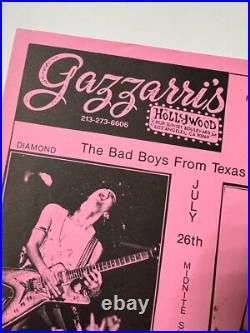 RARE Pantera Concert Poster Undocumented Show July 26 1986 LA Hollywood