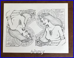RARE SIGNED STRAIGHT THEATRE NEW YEARS 1969 Concert Poster Handbill BG AOR FD
