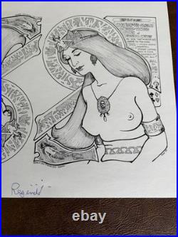 RARE SIGNED STRAIGHT THEATRE NEW YEARS 1969 Concert Poster Handbill BG AOR FD