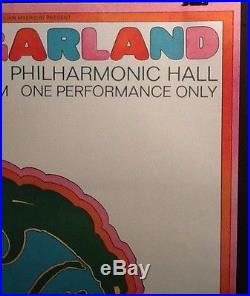 RARE! Seymour CHWAST 1968 Judy Garland Lincoln Center Concert Psychedelic Poster