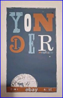 RARE Yonder Mountain String Band Concert Poster SIGNED/NUMBERED By BAND #17/100