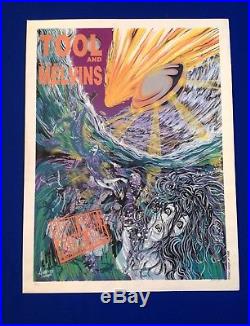 RARE vintage 1998 Tool/Melvins CONCERT POSTER Uno Arena SIGNED&NUMBERED 17x23in