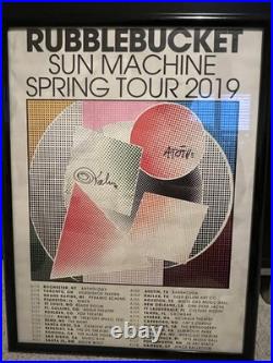 RUBBLEBUCKET Sun Machine Tour 2019 SIGNED CONCERT TOUR POSTER