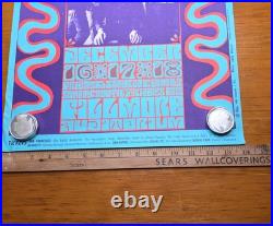 Rare 1966 JEFFERSON AIRPLANE Concert Poster, Artist Wilson, Ben Grandy