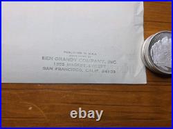 Rare 1966 JEFFERSON AIRPLANE Concert Poster, Artist Wilson, Ben Grandy