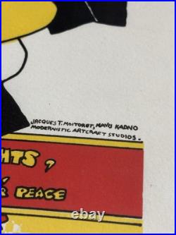 Rare 1968 Vintage Sky River Rock Festival Lighter Than Air Fair Poster