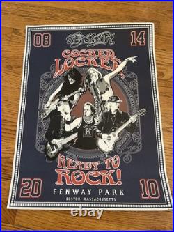 Rare Aerosmith Limited Edition 496/1000 Fenway Boston Concert 8/14/10 Poster
