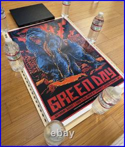 Rare Green Day Concert Poster 18x27 Screen Print Limited 400 Original 2009