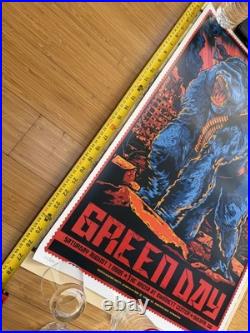 Rare Green Day Concert Poster 18x27 Screen Print Limited 400 Original 2009