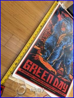 Rare Green Day Concert Poster 18x27 Screen Print Limited 400 Original 2009