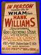 Rare_HANK_WILLIAMS_Sr_1951_Original_concert_poster_Birmingham_Alabama_01_exd