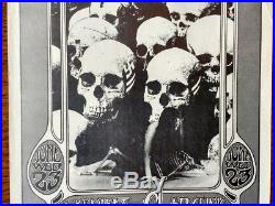 Rare Hells Angels Longshoremans Hall, Randy Tuten 1971 Concert Handbill Look