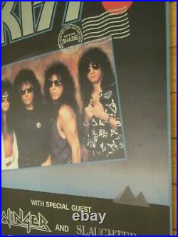 Rare KISS Hot In The Shade Canadian Concert Poster 1990 Winger & Slaughter