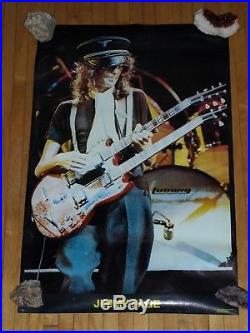 Rare Led Zeppelin 1972 Vintage Original Jimmy Page Live Concert Tour Poster Zoso