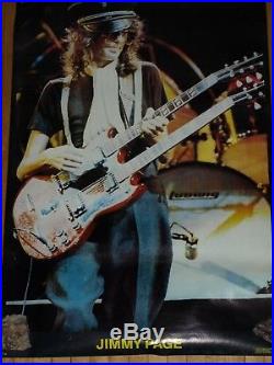 Rare Led Zeppelin 1972 Vintage Original Jimmy Page Live Concert Tour Poster Zoso