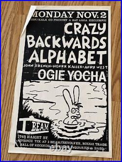 Rare Matt Groening Pre Simpsons Original Concert Poster From Late 1980's