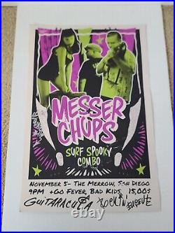 Rare! Messer Chups Autographed 11x17 Concert Poster! Zombierella, Guitaracula