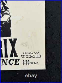 Rare Vintage Jimi Hendrix Experience 1968 Concert Cardstock Boxing Style Poster