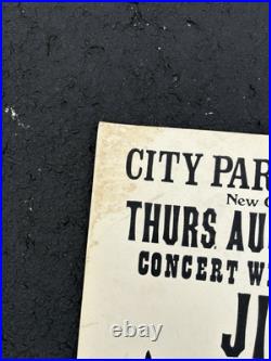 Rare Vintage Jimi Hendrix Experience 1968 Concert Cardstock Boxing Style Poster