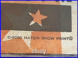 Rare! WILLIE NELSON Concert Poster Hatch Show Print 2010 Corpus Christi TX #/75