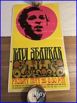 Ravi Shankar Concert Poster 1967 San Francisco-Original First Print Tom Wilkes