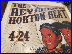 Rev Horton Heat Original Concert Poster Houston HOB 2009 artist signed