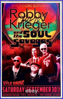 Robby Krieger Signed Concert Poster Limited Edition #/50 Mint 11x17 USA