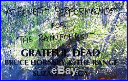 Robert RAUSCHENBERG Grateful Dead Rainforest Concert 1988 Original Poster