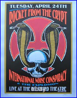 Rocket From The Crypt Poster with I. N. C. & The Explosion 2001 Concert