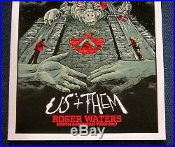 Roger Waters 2017 Limited Edition Concert Poster US + THEM Tour Pink Floyd Gray