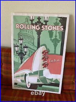 Rolling Stones Original Cuban Concert Poster 2016