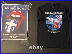 Rolling stones concert poster and t shirt 2015 quebec city